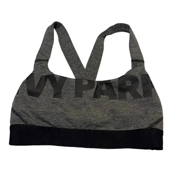 Ivy Park Women’s Small Black & Gray Logo Sports Bra‎ - Picture 1 of 3